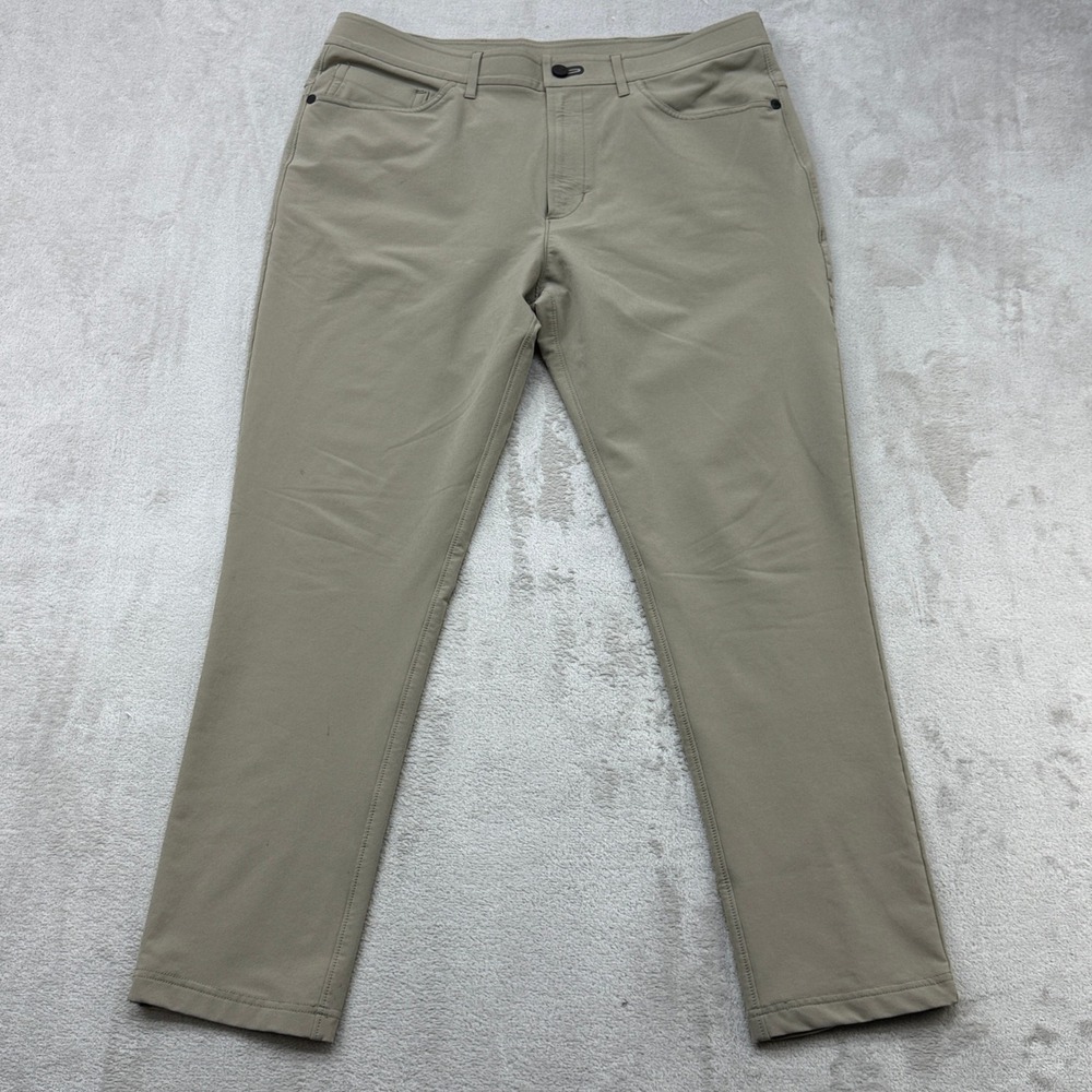 Public Rec Workday Pants Mens 34x30 Khaki Performance Stretch 5-Pocket Trousers